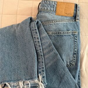 Rag & Bone Light Blue Straight Leg Jeans